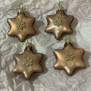 Vintage mercury glass ornament 4 pack